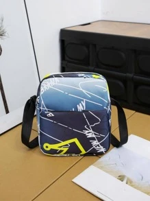 3入組套男士字母圖案休閒背包套裝帶筆袋書包套裝大學包套裝高中生研究生大學新生大二學生通勤、戶外、徒步旅行 - 彩色 - 查看 6