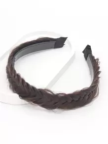 Peluca trenzado Diadema - Marrón - Ver 1