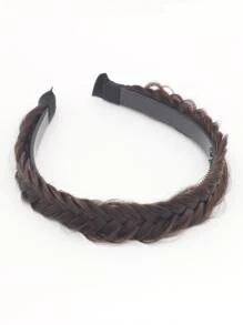 Peluca trenzado Diadema - Marrón - Ver 3