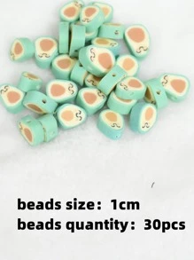 1pack 10mm Fruit Shaped DIY Bead - Mint Green - View 3