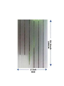 1入組條紋圖案裝飾膜 - 無色 - 查看 2