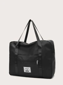 Wet Dry Separation Pockets Travel Bag, Large Capacity Foldable Waterproof Duffle Bag For Business Travel Camping Swimming - Black - View 1