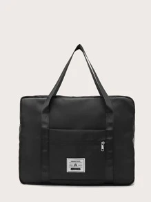 Wet Dry Separation Pockets Travel Bag, Large Capacity Foldable Waterproof Duffle Bag For Business Travel Camping Swimming - Black - View 4