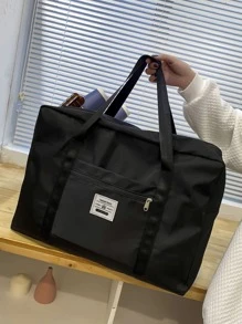 Wet Dry Separation Pockets Travel Bag, Large Capacity Foldable Waterproof Duffle Bag For Business Travel Camping Swimming - Black - View 7