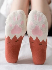 5 pares Calcetines invisibles garra patrón - Multicolor - Ver 2