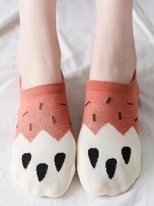 5 pares Calcetines invisibles garra patrón - Multicolor - Ver 5