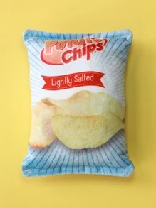 1pc Random Potato Chip Design Pet Plush Toy - Multicolor - View 3