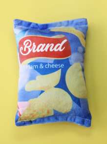 1pc Random Potato Chip Design Pet Plush Toy - Multicolor - View 4