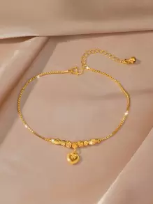 Heart Charm Anklet Valentines,Mom,Mother,Mother's Day,Gift