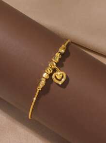 Heart Charm Anklet Valentines,Mom,Mother,Mother's Day,Gift