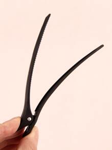 6入組沙龍髮夾,頭髮造型夾子分段夾子美髮沙龍 - 黑色 - 查看 4