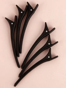 6入組沙龍髮夾,頭髮造型夾子分段夾子美髮沙龍 - 黑色 - 查看 7