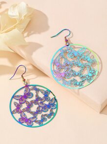 Bông tai thả hình bướm trang trí hình ba chiều - Nhiều màu - Xem 1
