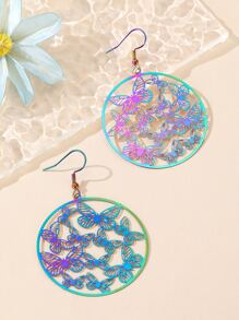 Bông tai thả hình bướm trang trí hình ba chiều - Nhiều màu - Xem 2