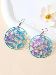 Bông tai thả hình bướm trang trí hình ba chiều - Nhiều màu - Xem 3