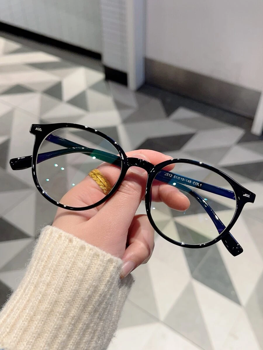 1pair Eyeglasses Clear Glasses Accessories Glasses Accessories For Women - màu đen - Xem 1