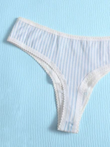 3pack Heart & Striped Panty Set - Multicolor - View 4