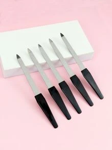 Bộ 5 dũa móng tay, dũa móng tay mini chuyên nghiệp hai mặt bằng thép không gỉ có tay cầm chống trượt, dũa đệm móng tay có thể giặt được, dũa móng tay kim loại cho nam và nữ, đồ dùng làm móng, dụng cụ làm móng, dụng cụ làm móng, trở lại trường, móng tay, dụng cụ làm móng để dán móng tay - Nhiều màu - Xem 1