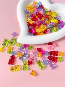 1pack Random Cartoon Bear Shaped DIY Jewelry Accessory Set - Multicolor - View 1