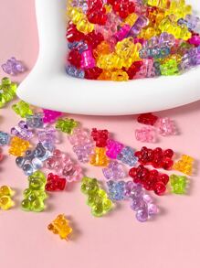 1pack Random Cartoon Bear Shaped DIY Jewelry Accessory Set - Multicolor - View 2