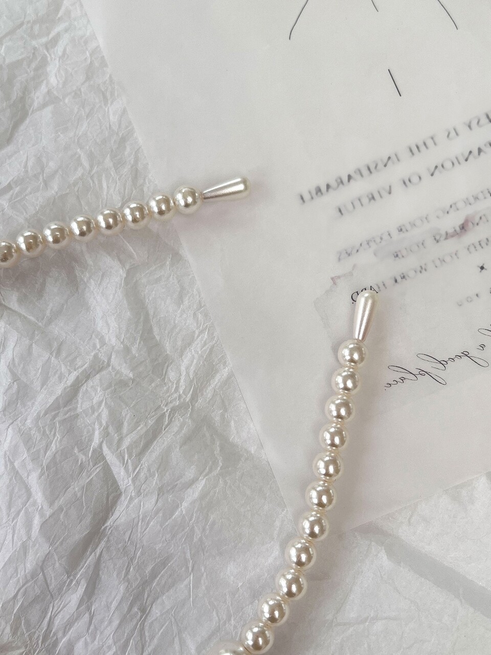 Faux Pearl Decor Headband
