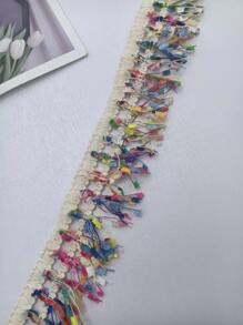 1roll Fringe Trim DIY Webbing Lace - Multicolor - View 3