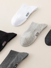 5 đôi Vớ mắt cá chân hình chữ cái cho nam - Nhiều màu - Xem 4