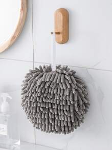 1入組廚房懸掛式速乾清潔手球可懸掛式吸水毛巾家用手巾 - 深灰色 - 查看 1