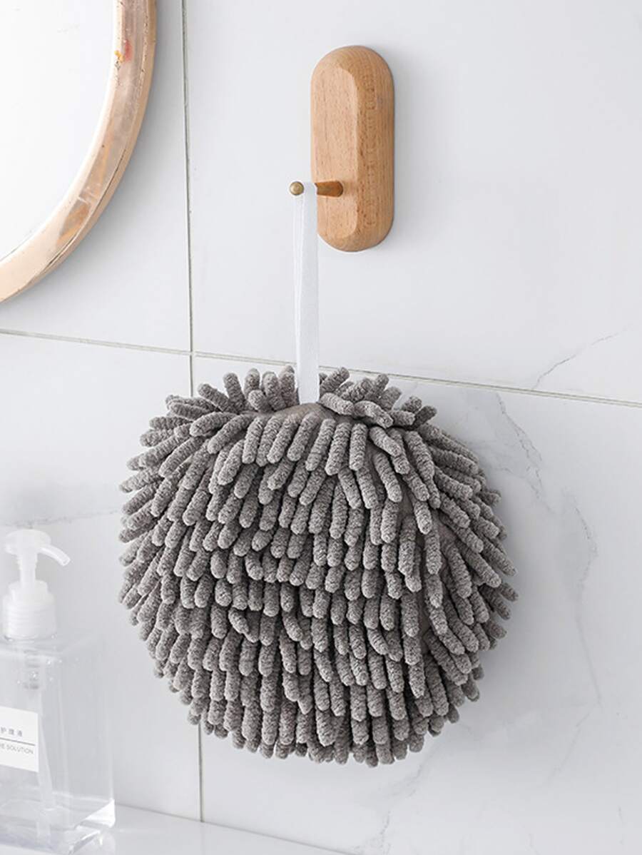 1入組廚房懸掛式速乾清潔手球可懸掛式吸水毛巾家用手巾 - 深灰色 - 查看 1