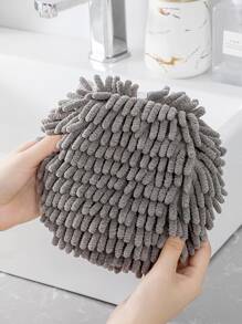 1入組廚房懸掛式速乾清潔手球可懸掛式吸水毛巾家用手巾 - 深灰色 - 查看 7