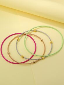 4 cái/bộ Vòng Tay Trang Trí Đính Hạt - Nhiều màu - Xem 2