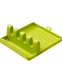 1入組素色塑膠锅盖储物架 - 綠色 - 查看 3