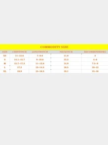 1pc Gingham Pattern Bow Decor Pet Shirt - Multicolor - View 4