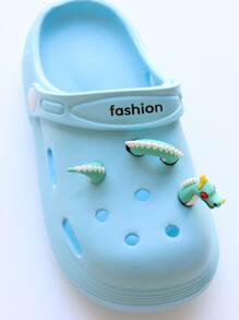 con diseño de dragón zapato PVC con dibujos animados Accesorios para Zuecos Chanclas - Multicolor - Ver 1