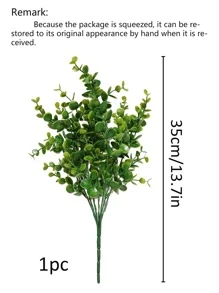 1 PC Mô Phỏng Bạch Đàn, Nhựa Thân Vật Có Hoa, Vật Có Hoa Lá Thân, Vật Có Hoa Lá Chọn, Trang Trí Phòng Khách Mô Phỏng Vật Có Hoa - màu xanh lá - Xem 4