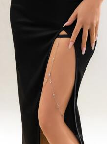 水鑽裝飾大腿鏈 - 彩色 - 查看 5