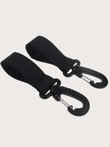 2pcs Baby Stroller Hanging Hook - Black - View 4