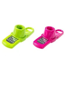 1 pieza Prensa para ajo de plástico ajo multifuncional cocina - Verde - Ver 5