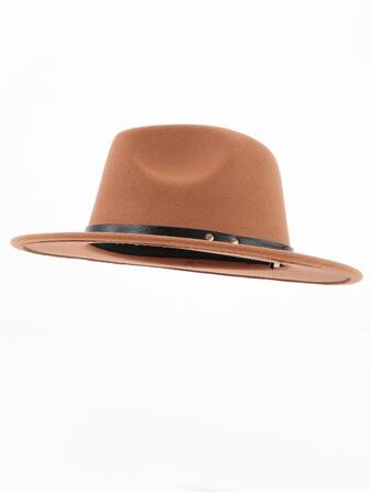 Belt Decor Fedora Hat Cowboy Hat