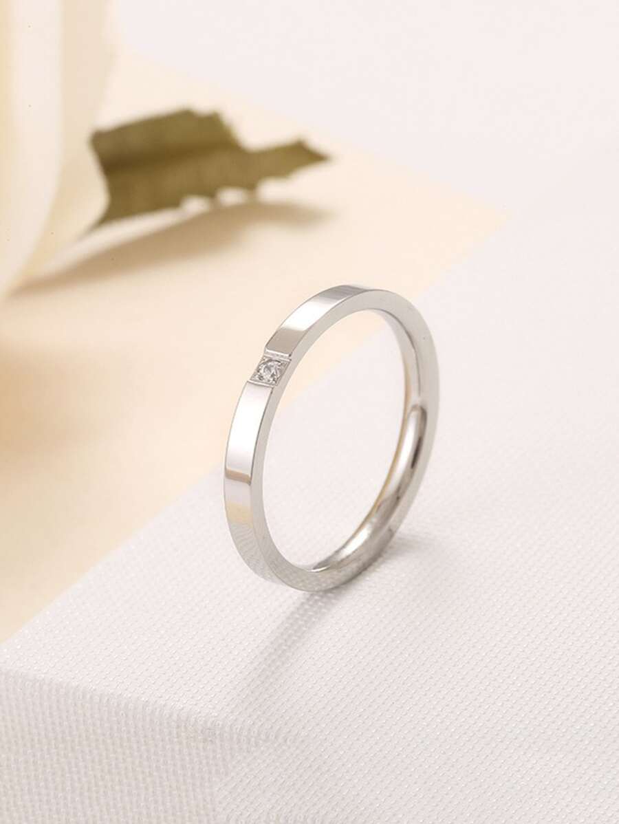 Nhẫn đơn - Bạc - Xem 1