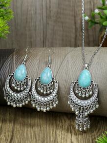 TopHanqi 3 unids/set Set joya gota de agua & con diseño de campana - Multicolor - Ver 1