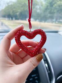 1 đồ trang trí xe thiết kế trái tim - Nhiều màu - Xem 2