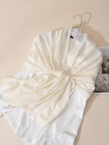 1pc Women Leopard Pattern Chiffon Fashionable Scarf For Daily Life - Beige - View 2