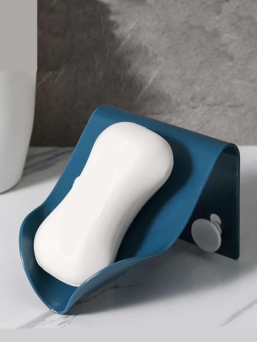 1pc Decorative Soap Rack, Creative Soap Stand, Kitchen Soap Hanger, Bathroom Soap Holder - Blue - View 1