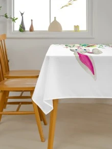 1 pieza Mantel Pascua de Resurrección conejo & con estampado de huevo - Multicolor - Ver 3