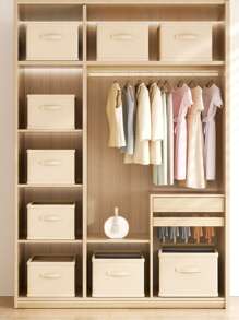 1 hộp lưu trữ có thể gập lại chắc chắn - Màu Khaki - Xem 5