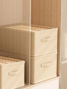 1 hộp lưu trữ có thể gập lại chắc chắn - Màu Khaki - Xem 8