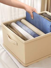 1 hộp lưu trữ có thể gập lại chắc chắn - Màu Khaki - Xem 10