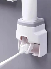 1pc Two Tone Toothbrush Holder - Grey - View 1