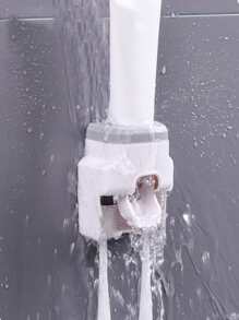 1pc Two Tone Toothbrush Holder - Grey - View 4